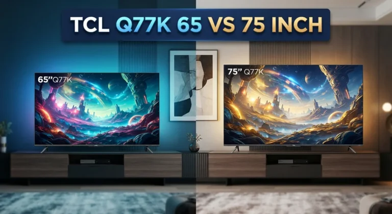 TCL Q77K 65 vs 75 Inch: Gaming Performance vs Picture Quality