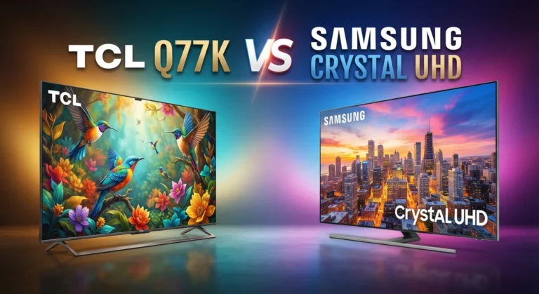 TCL Q77K vs Samsung Crystal UHD: Picture Quality & Features Compared
