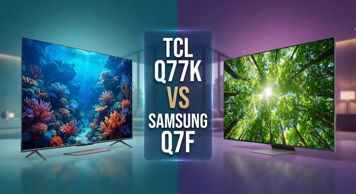 TCL Q77K vs Samsung Q7F: Features, Specs & Performance
